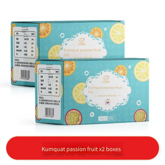 Kumquat passion fruit tea, coffee mate