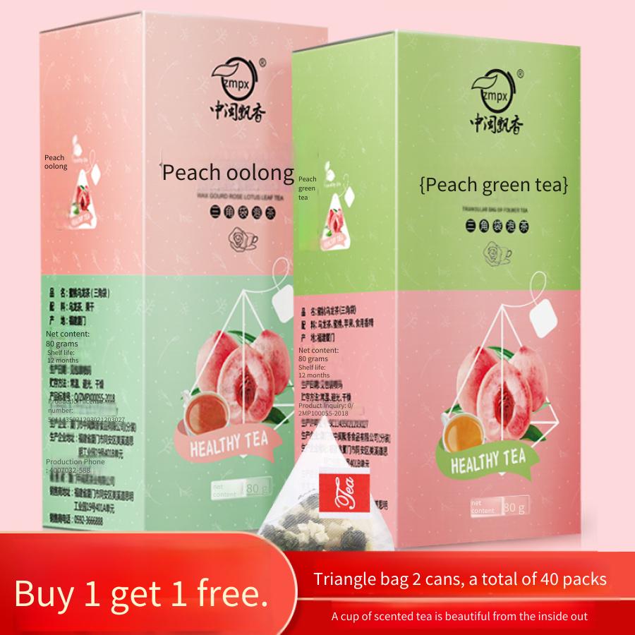 Peach Oolong Tea + Peach Green Tea, Coffee Mate