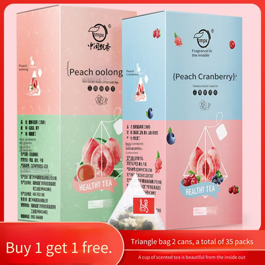 Peach Oolong Tea + Peach Cranberry Tea, Total 35 packs