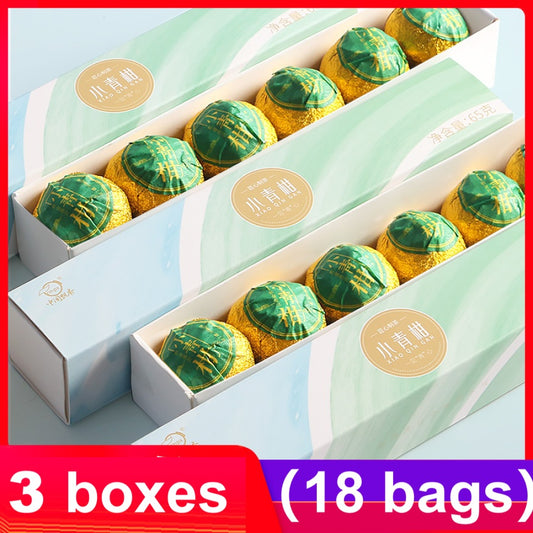 Tangerine peel Pu'er tea, 18 pieces