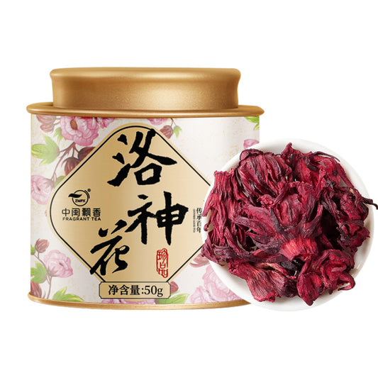Roselle tea can be brewed with hot or cold water