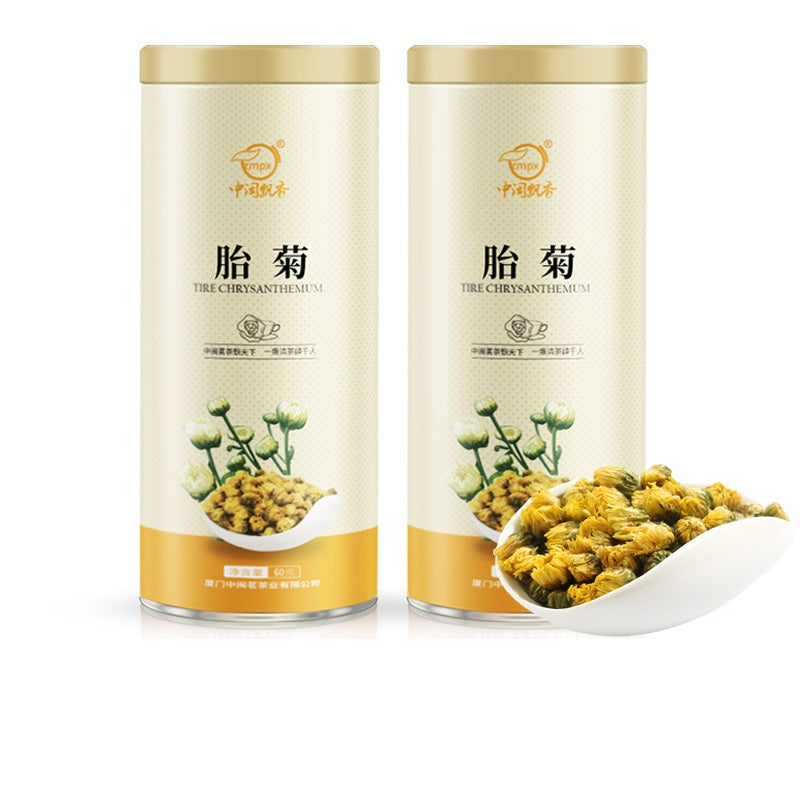 Chrysanthemum tea in bulk, fetal chrysanthemum, white chrysanthemum cold brew, 60g/can